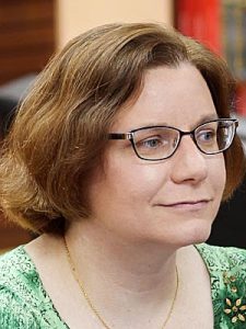 Author Lucy A. Snyder, contributor to The Dystopian States of America: A Charity Anthology Benefitting the ACLU Foundation