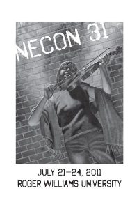 The Official Web Site of Author Matt Bechtel, Titles: Necon 31 Program Book (featuring "A Man Walks Into a Bar")